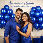 Propsicle Blue HD Metallic Balloons – 50 Pcs