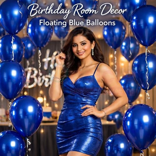 Propsicle Blue Metallic Balloons 50pcs