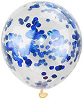 Blue Confetti Balloons – 24 Pcs