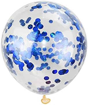 Blue Confetti Balloons – 24 Pcs