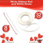 Red Heart Foil Balloons Set – 6pcs