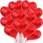Red Heart Balloons Pack – 12 Pcs