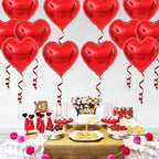 Red Heart Balloons Pack – 12 Pcs