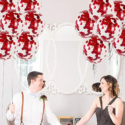 Red Confetti Balloons – 30pcs
