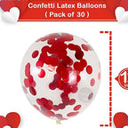 Red Confetti Balloons – 30pcs