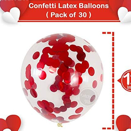 Red Confetti Balloons – 30pcs