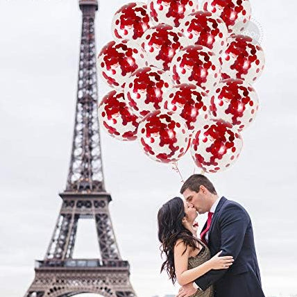 Red Confetti Balloons – 30pcs