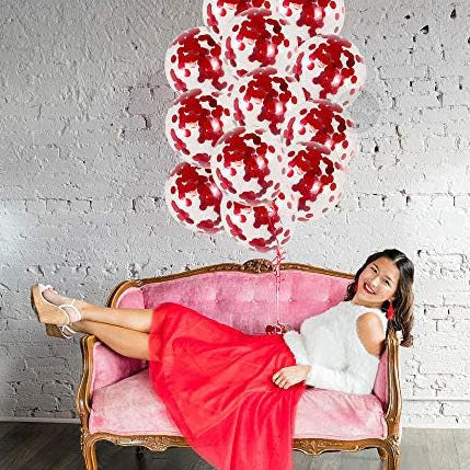 Red Confetti Balloons – 30pcs