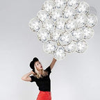 Silver Confetti Balloons – 12 Inch, 30 Pcs Party Pack