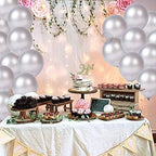 Silver Latex Balloons – 30 Pcs