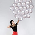 Silver Latex Balloons for Party – 30pcs