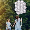 Silver Latex Balloons – 30 Pcs
