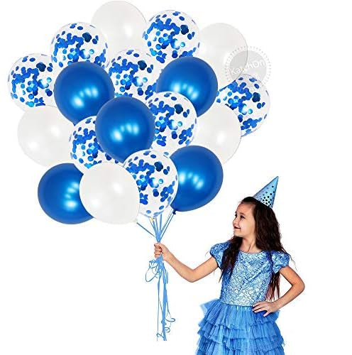 Navy Blue & White Balloon Decoration Set
