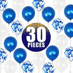 Navy Blue & White Balloon Decoration Set