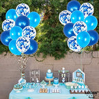 Blue Balloon Set with Confetti – 30pcs