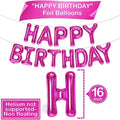 Pink Happy Birthday Balloons -16 Inch