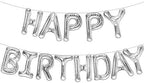 Silver Birthday Balloon Banner–16