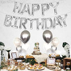 Silver Birthday Balloon Banner–16