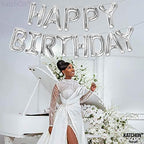 Silver Birthday Balloon Banner–16