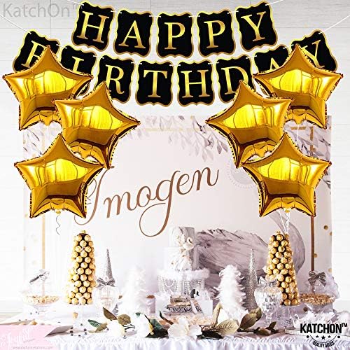 Gold Star Foil Balloons –1 8” 6pcs