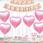 Pink Heart Balloons – Pack of 6 18 inch