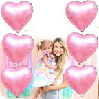 Pink Heart Balloons – Pack of 6 (18)