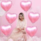 Pink Heart Balloons – Pack of 6 (18)