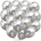 HIGHLAND Silver Metallic Balloons–50pcs