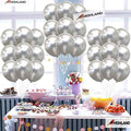 HIGHLAND Silver Metallic Balloons–50pcs