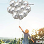 HIGHLAND Silver Metallic Balloons–50pcs