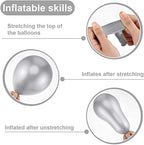 HIGHLAND Silver Metallic Balloons–50pcs