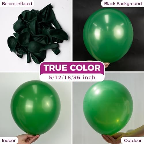 Premium Dark Green Balloons 100pcs