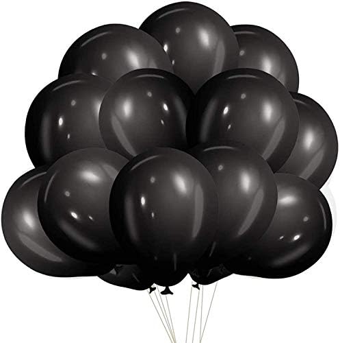 Smartberry Black Latex Party Balloons