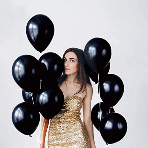Smartberry Black Latex Party Balloons
