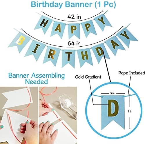 Blue Happy Birthday – Party Decor