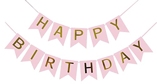 HIGHLAND Pink Birthday Banner