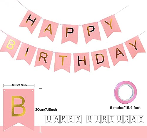 HIGHLAND Pink Birthday Banner