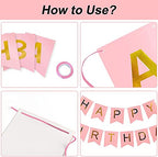 HIGHLAND Pink Birthday Banner