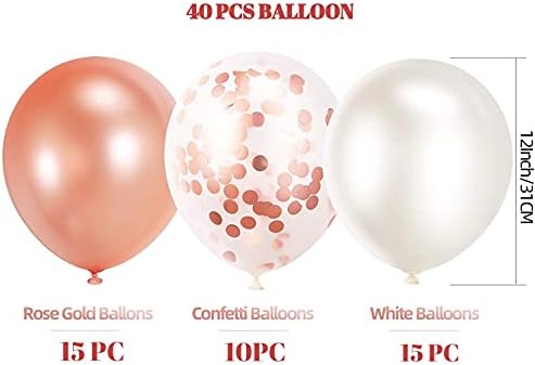 HIGHLAND Rose Gold Balloons–40 Pcs