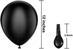 Black Matte Balloons – 50 Pcs