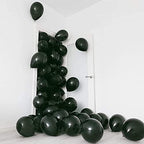 Black Matte Balloons – 50 Pcs