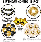 Black Gold Birthday Kit – 19 Pcs