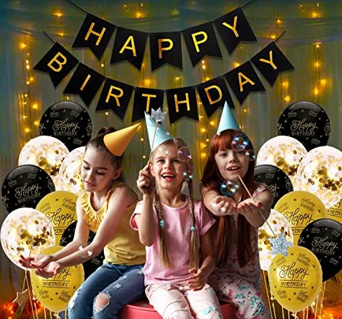 Black Gold Birthday Kit – 19 Pcs