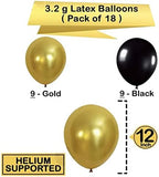 Black & Gold Birthday Decor Kit