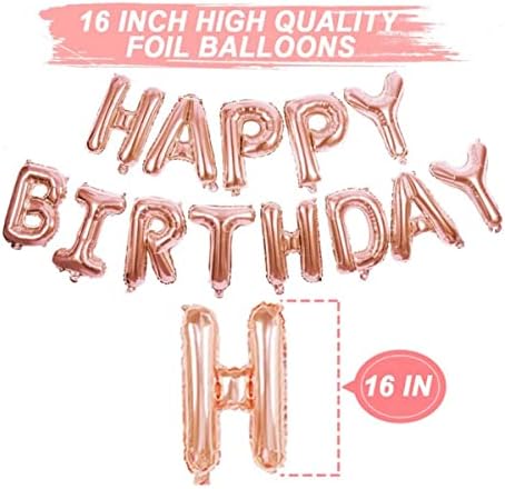 Rose Gold Birthday Confetti Balloons