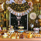 Gold Foil Fringe Curtains – 3 Pcs