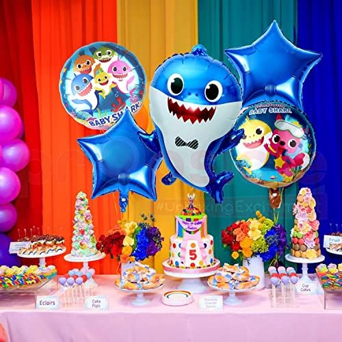 Baby Shark Helium Balloons – 5pcs