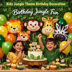 Jungle Safari Foil Balloons – 5 Pcs