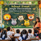 Jungle Safari Foil Balloons – 5 Pcs