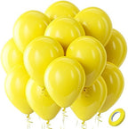 Bezente Yellow Balloons – 100 Pcs
